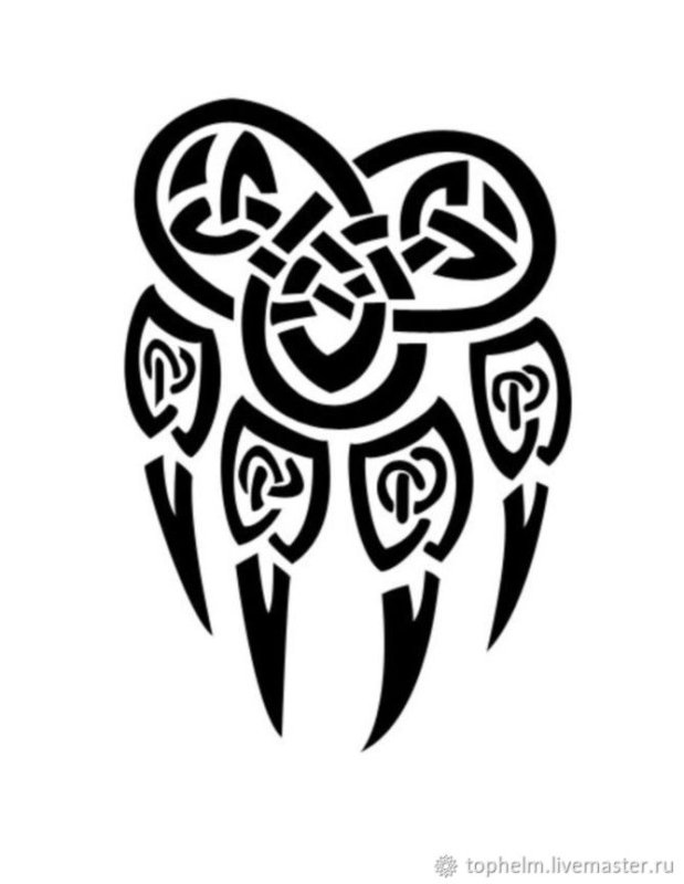 Символ Велеса медвежья лапа