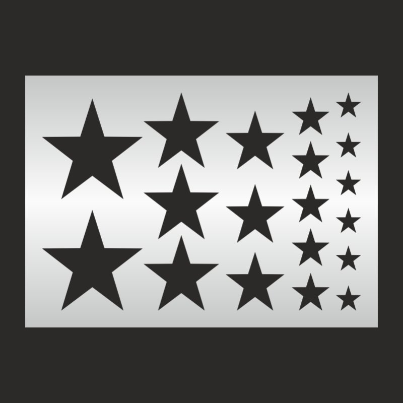 Трафарет звезды а4