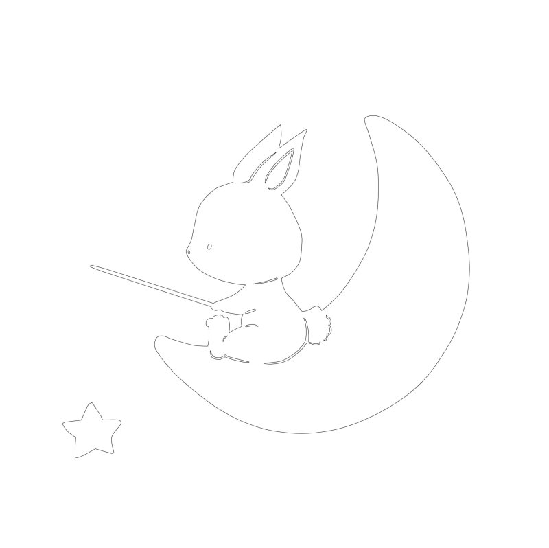 Вытынанки кролик