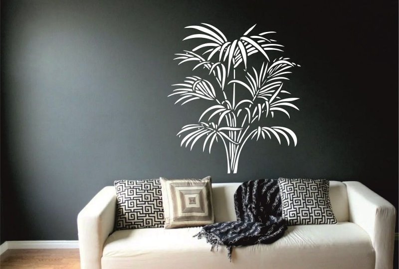Литья пальмы на стене