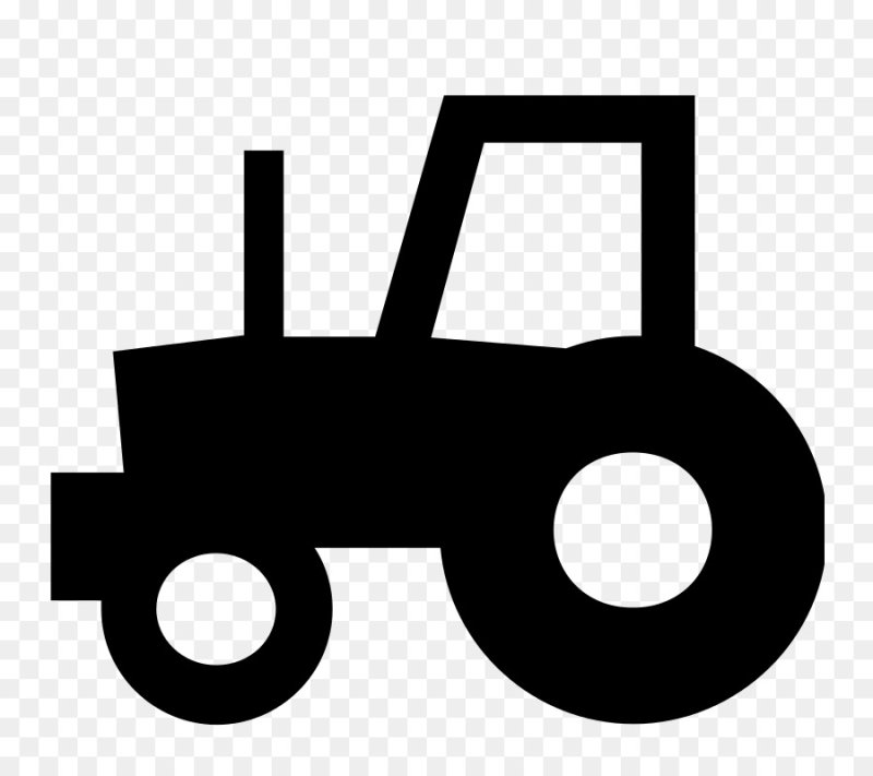 Трактор силуэт