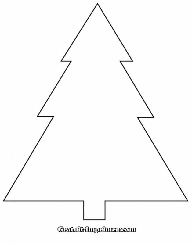 Елочка трафарет