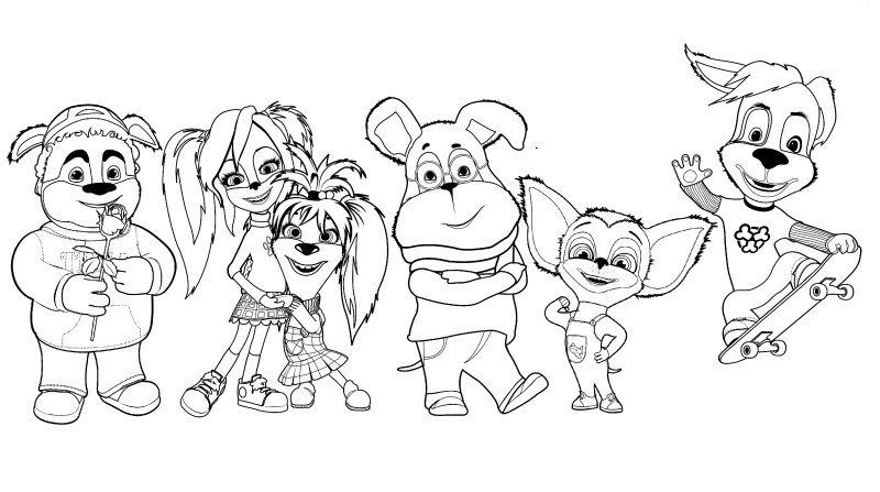 Раскраска Барбоскины Тимоха