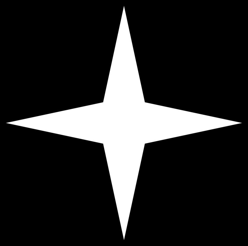 Четырехконечная звезда символ