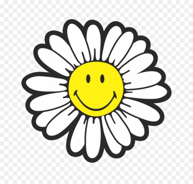 Ромашки мультяшные