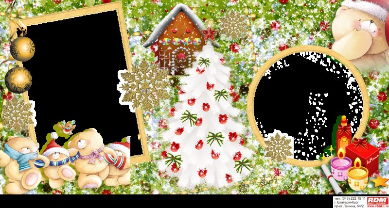 Новогодний макет для кружки