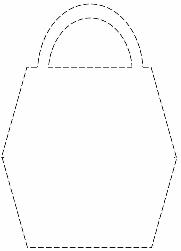 Трафарет сумочка для мамы