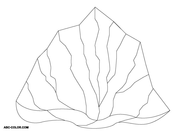 Айсберг раскраска для детей