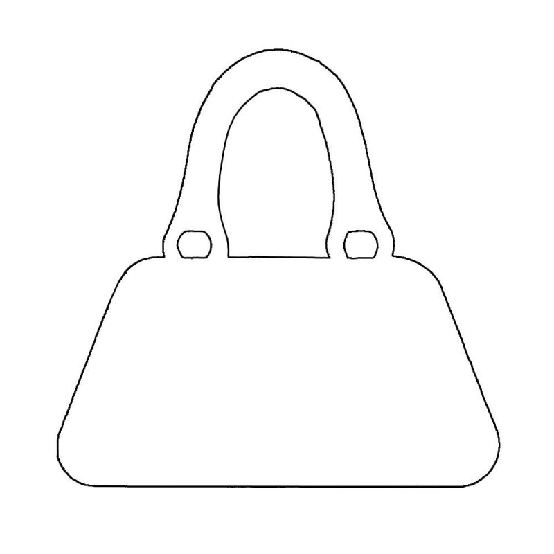 Трафарет дамской сумочки