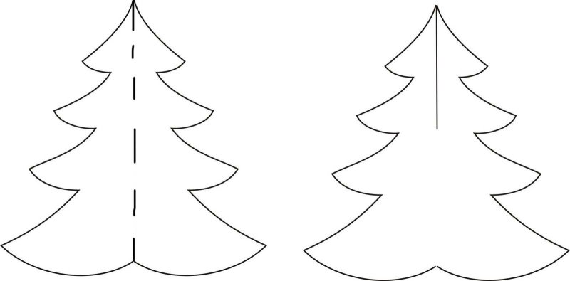 Трафарет "елка"