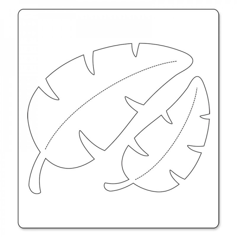 Трафарет листочков для вырезания