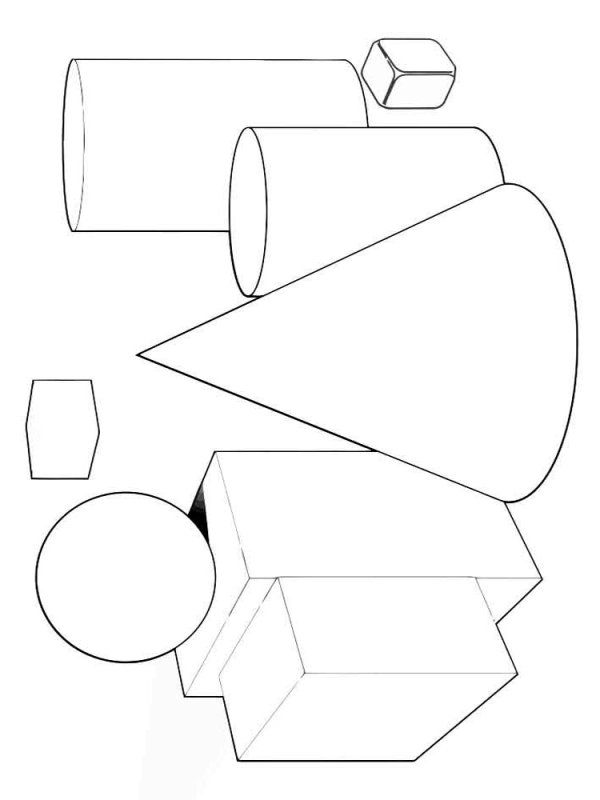 Бумажные геометрические фигуры