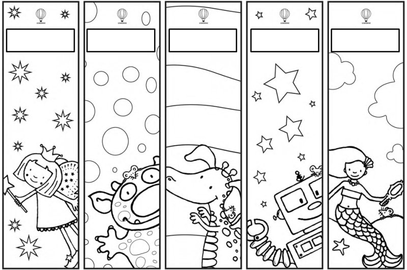 Закладки раскраски для мальчиков