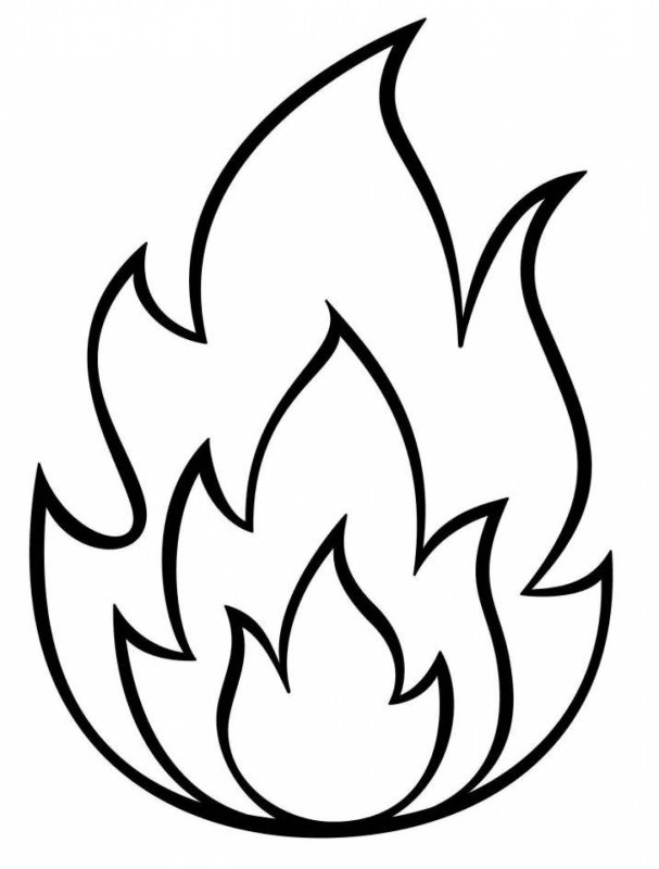 Раскраска пламя огня