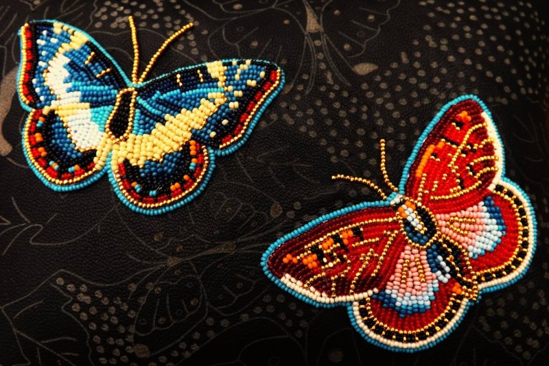 Вышивка бабочка
