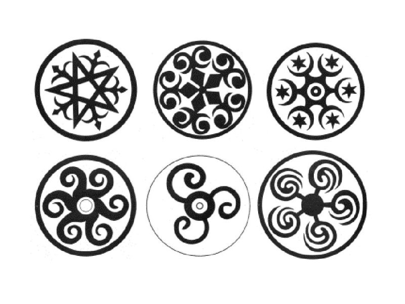 Осетинский орнамент обозначающий Баркад