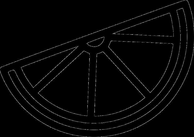 Долька лимона вектор