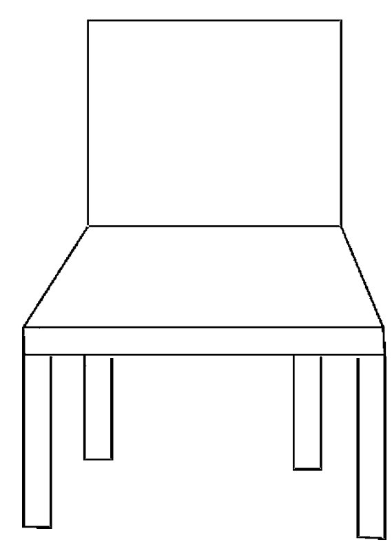 Стул раскраска