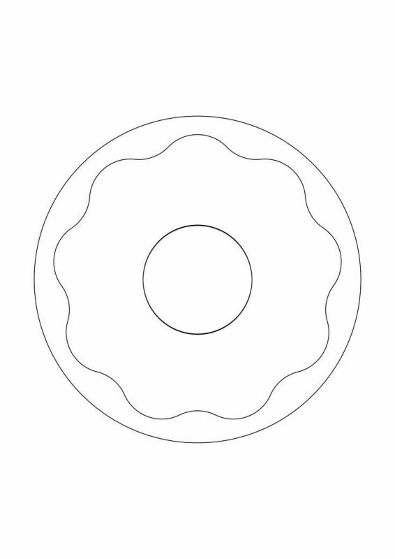 Тарелка трафарет для детей