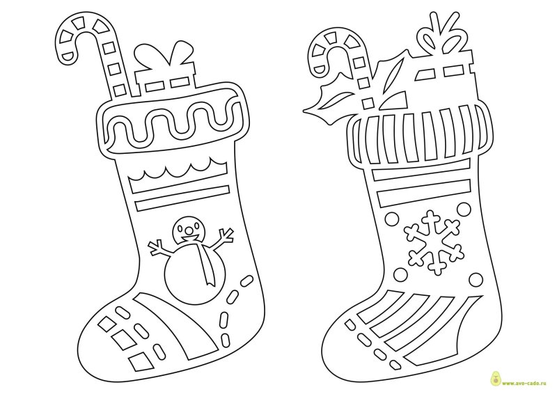 Вытынанки для печати новогодние