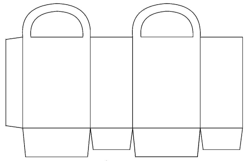 Развертки коробок для подарков