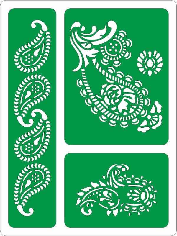 Трафарет на клеевой основе многоразовый