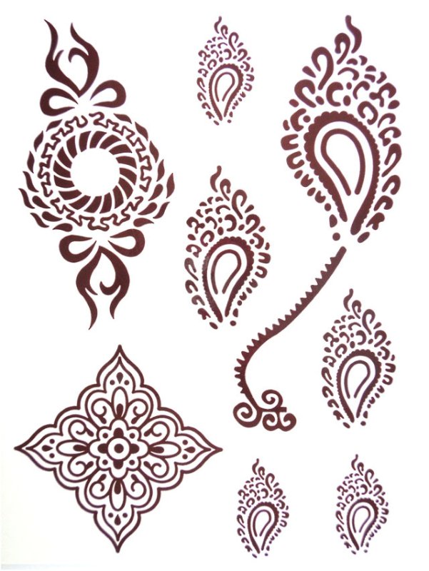 Орнамент хной