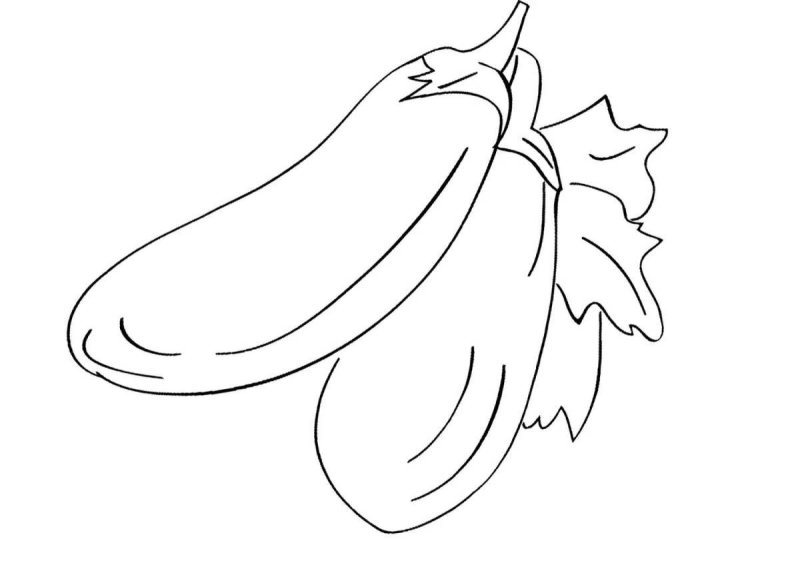 Баклажан раскраска
