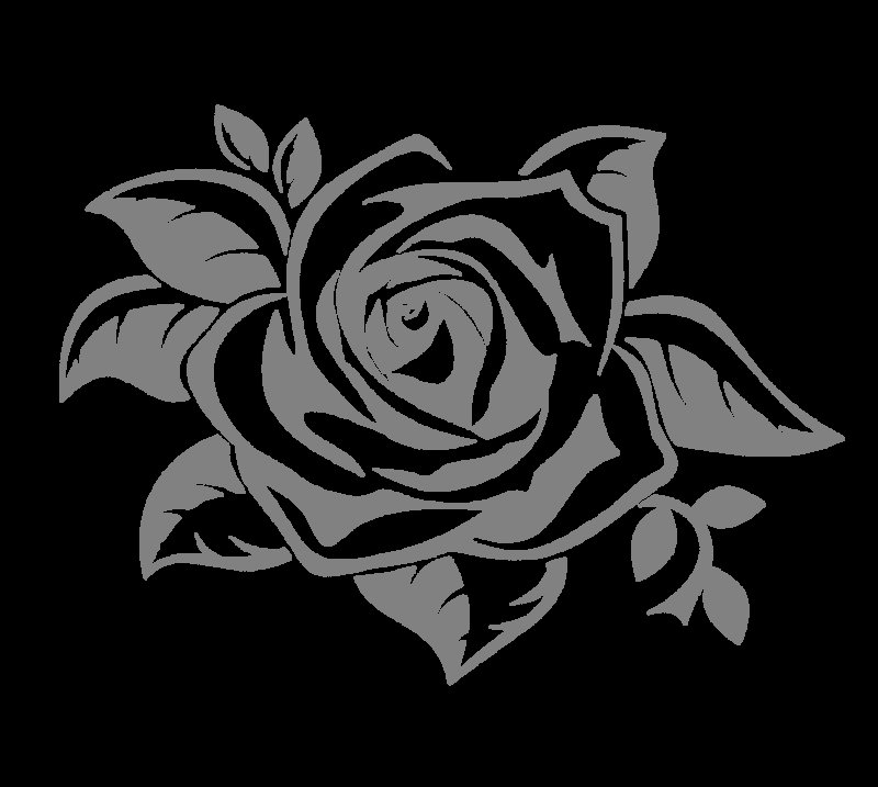 Трафарет «розочки»