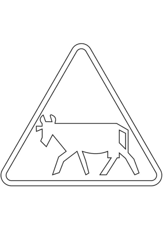 Дорожные знаки раскраска для детей