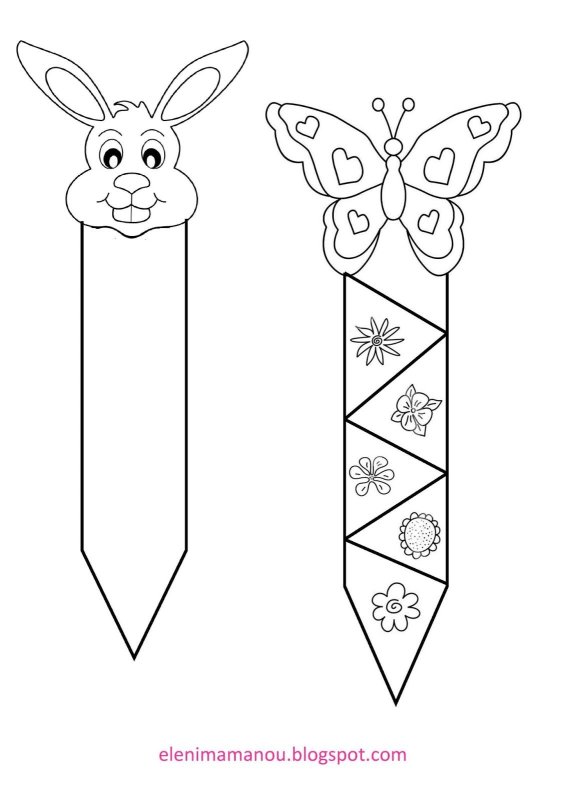 Трафареты закладок