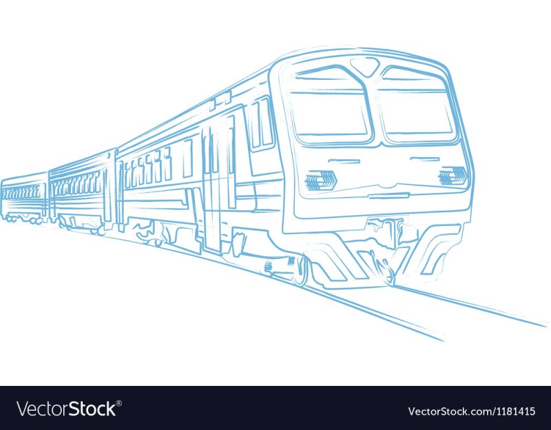 Графическое изображение электропоезда