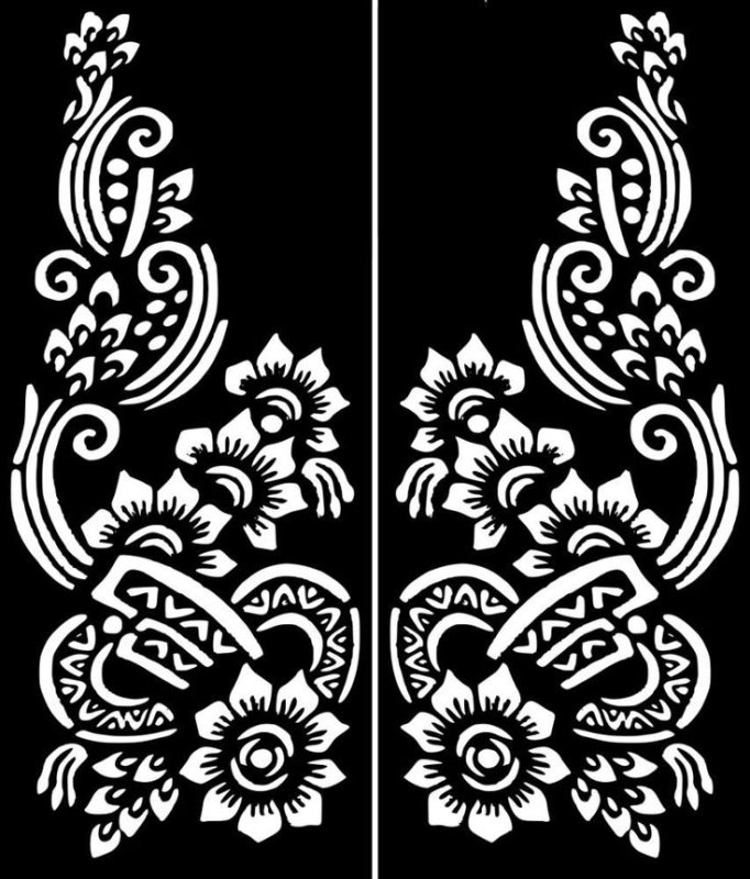 Трафарет для мехенди