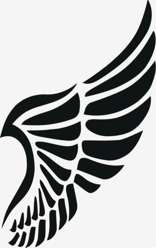 Крылья трафарет