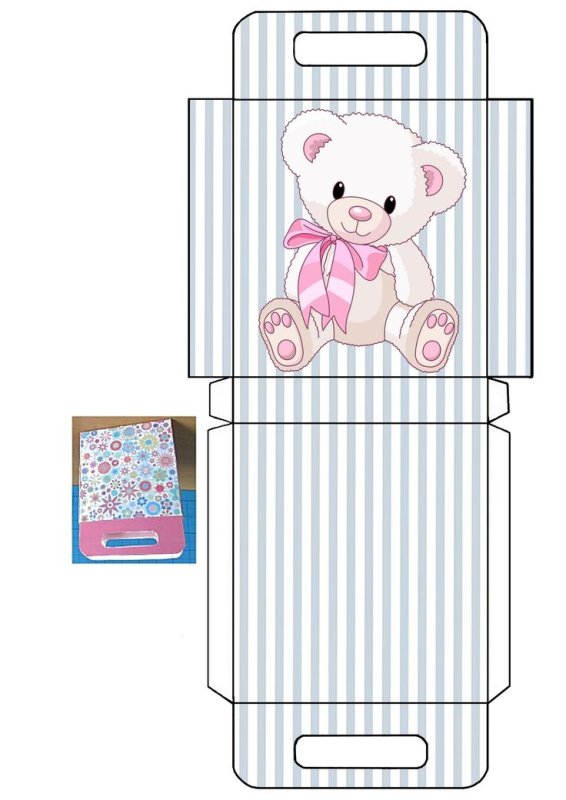 Шаблон коробки для подарка