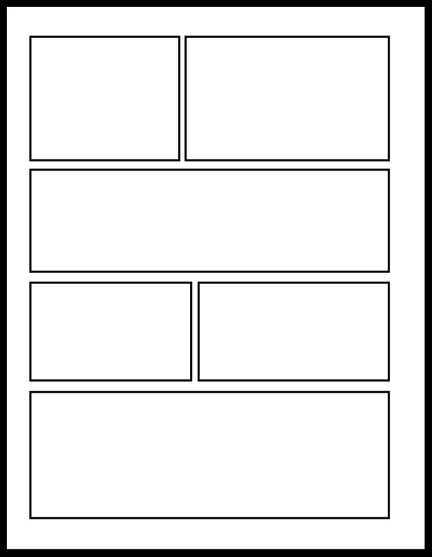 Фреймы для комиксов пустые