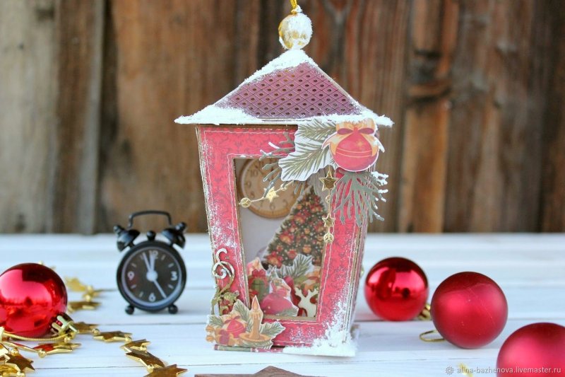 Мастер класс новогодний фонарик