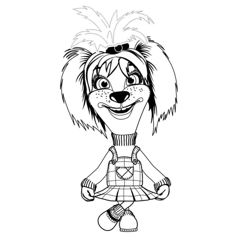 Лиза Барбоскина раскраска