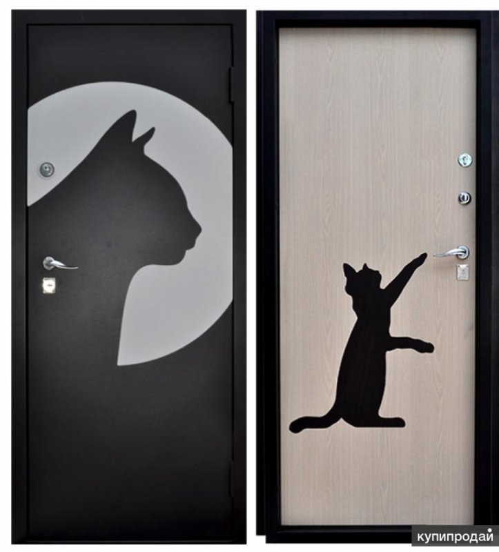 Наклейка на входную металлическую дверь