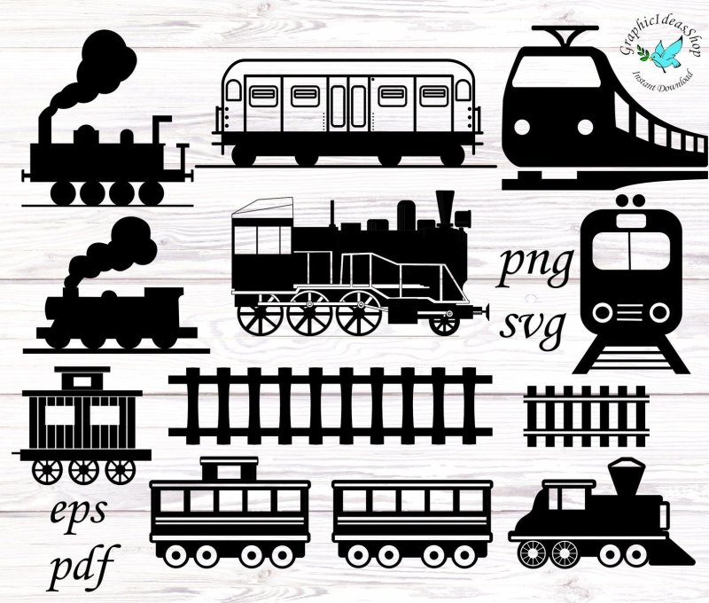 Поезд шаблон для вырезания