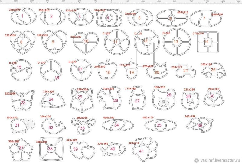 Шаблон для менажницы для ручного фрезера