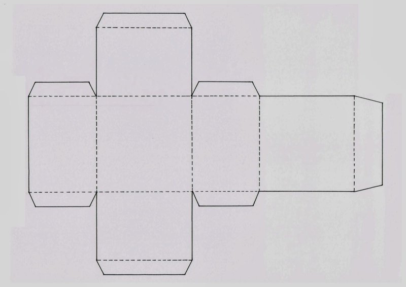 Развертки Куба и параллелепипеда для склеивания