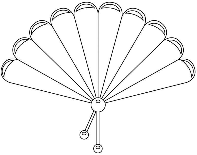 Веер контур