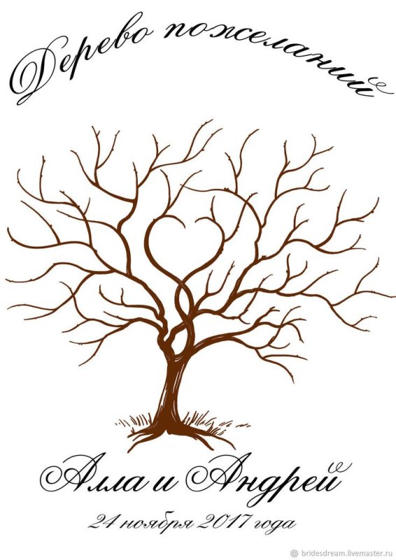 Дерево желаний макет