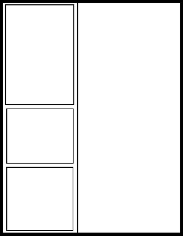 Страница манги пустая