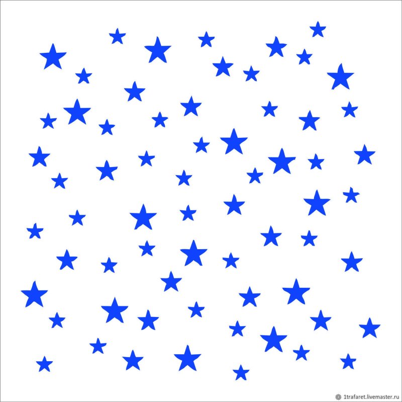Синяя звезда на белом фоне