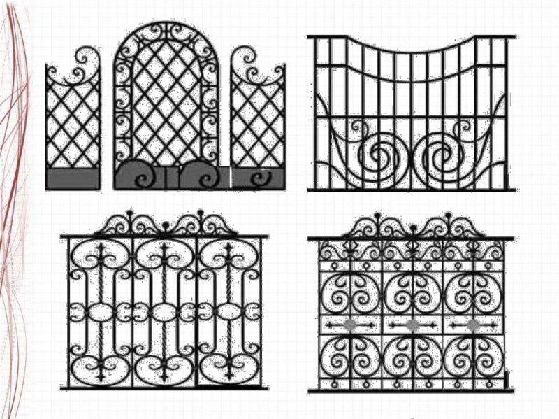 Ажурные ограды рисунок