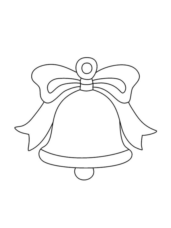 Колокольчик раскраска для детей