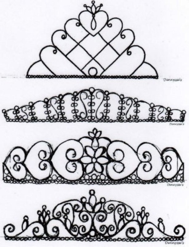 Узоры для шоколадных украшений