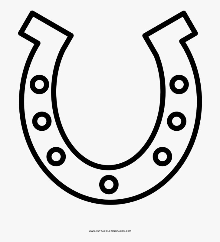 Подкова трафарет для вырезания